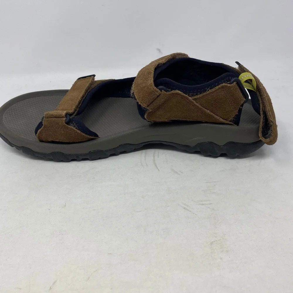 Teva Mens‎ Tanza Leather Sandals Brown Suede Athletic Hiking Water Shoes 1010078